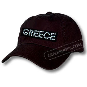 Rhinestone Greece Cap
