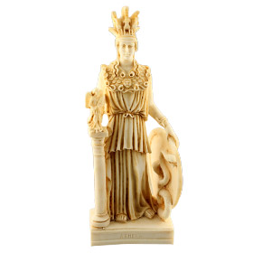 Athena Parthenos Alabaster Statue 10.25"