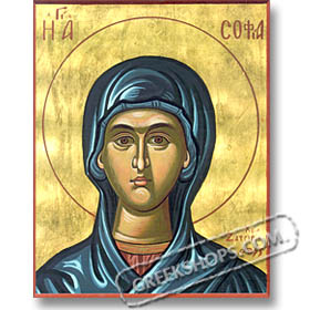 St. Sophia (8x10") Hand-made Icon