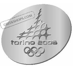 Torino 2006 Silver Raised Logo Pin
