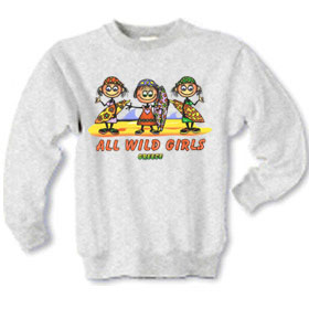 Children's All Wild Girls Sweatshirt Style 10018B