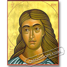 St. Xenia (8x10") Hand-made Icon