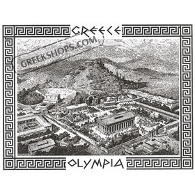 Ancient Olympia Lithography Sweatshirt 342