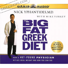 My Big Fat Greek Diet : Audio Book (5CDs) by Nick Yphatides, M.D. 50% Off