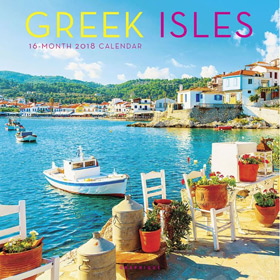 Greek Islands 2018, 16 month Wall Calendar