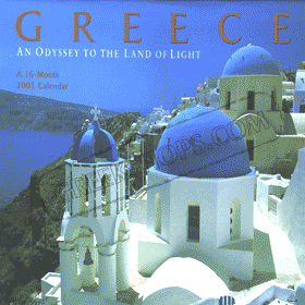 Greece - An Odyssey to the Land of Light Wall Calendar  ON SALE! 