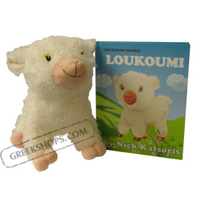 Loukoumi in English and Loukoumi Plush Toy Set