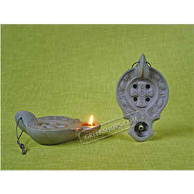 Ceramic Olive Oil Lamp -  Peter 01CH12