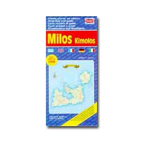 Road Map of Milos - Kimolos Special 50% off