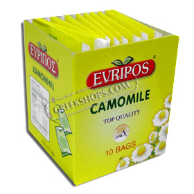 Evripos Greek Chamomile in Tea Bags (10 per pack)