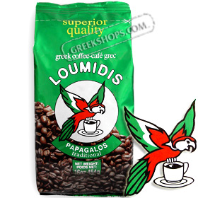 Loumidis Papagalos Greek Coffee Black - Net Wt. 454 gr