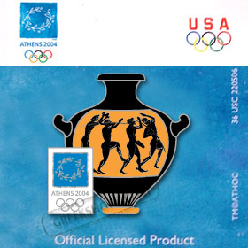 Athens 2004 Athenian Vase Pentathlon Pin