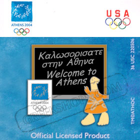 Athens 2004 Welcome to Athens Pin