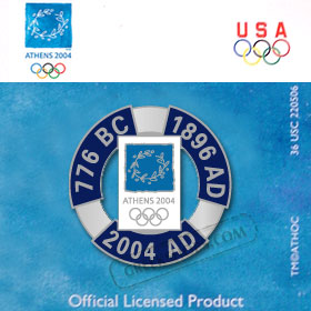 Athens 2004 776 BC to 2004 AD Pin