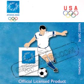 Athens 2004 Soccer Pin