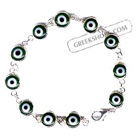 Evil Eye Bracelet - Style 111204 Green