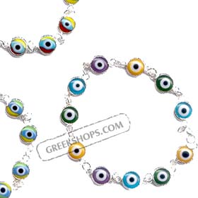 Colorful Evil Eye Bracelet 111204