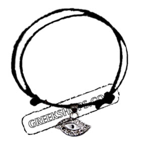 Rhinestone w/ Evil Eye Adjustable Bracelet BI1060 (4 Color Options)
