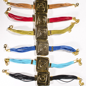 The Siren Collection - Greek Key Bracelet (6 Color Options)