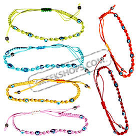 Leather Evil Eye Anklet Style TB020