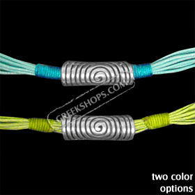 Byzantium Collection - Bracelet with Tubular Swirl Motif BY60 (2 Color Options)