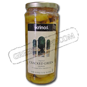 Green Cracked Olives
