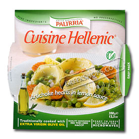 Palirria Cuisine Hellenic - Artichoke Hearts in Lemon Sauce