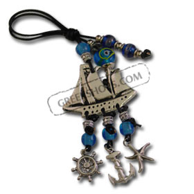Good Luck Decorative Charm with Sailboat 121104
