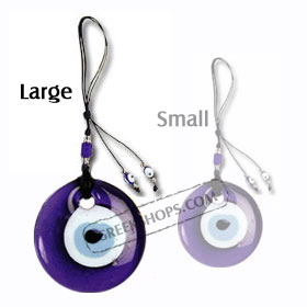 Large Blue Evil Eye Decorative Charm 121108C