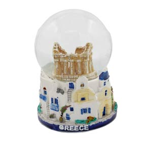 Athens - Parthenon & Greek Islands Snow globe 10cm