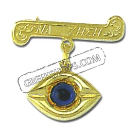 Gold Evil Eye Pin Style 388A 