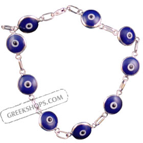 White Gold Evil Eye Bracelet 18k