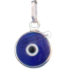 White Gold Evil Eye Pendant 18k