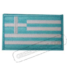 Greece Rectangle Patch - Light Blue