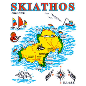 Greek Island Skiathos Sweatshirt D335A