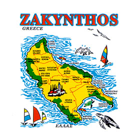 Greek Island Zakynthos Sweatshirt D335A