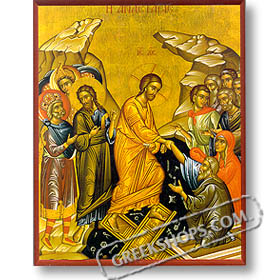 The Resurrection of Jesus Christ (7.5x10") Hand-made Icon