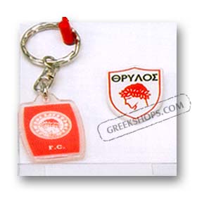 Greek Team Keychain & Pin Set - Olympiakos