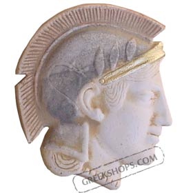 Ancient Greek Warrior Head Magnet 14