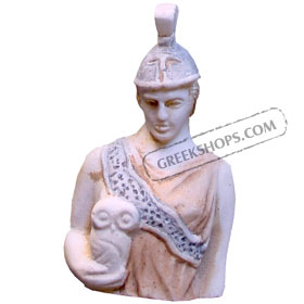 Ancient Greek Athena holding an owl Magnet 