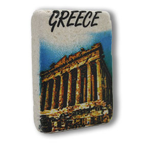Decorative Greek Magnet featuring the Parthenon