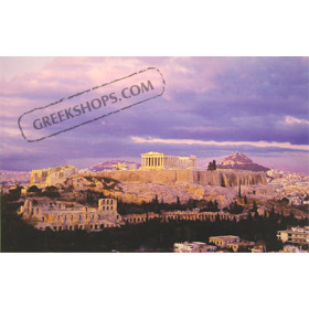Poster of Parthenon at Sunset