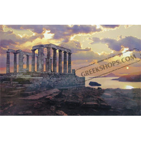 Poster of Sounion Temple of Poseidon