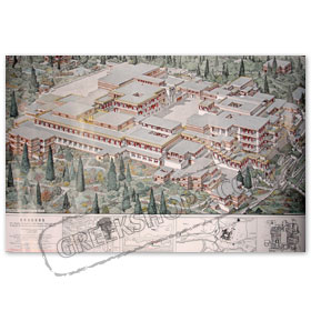 Knossos Minos Palace Map