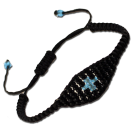 Handmade Adjustable Beaded Greek Orthodox Cross Bracelet