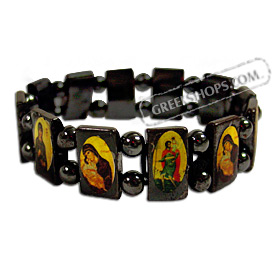 12 Saints Bracelet with Hematite Beads
