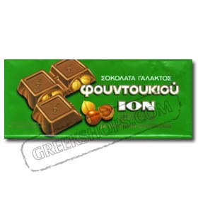 ION Noisetta Greek Chocolate With Hazelnuts, 200 gr