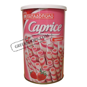 Papadopoulos Greek Caprice Wafers - Strawberry (250g)