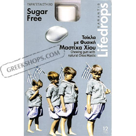 Sarantis LifeDrops Sugar Free Mastic Gum 