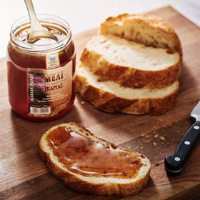 Greek Natural Ikarian Honey, 4 x 460gr glass jars - Free Shipping